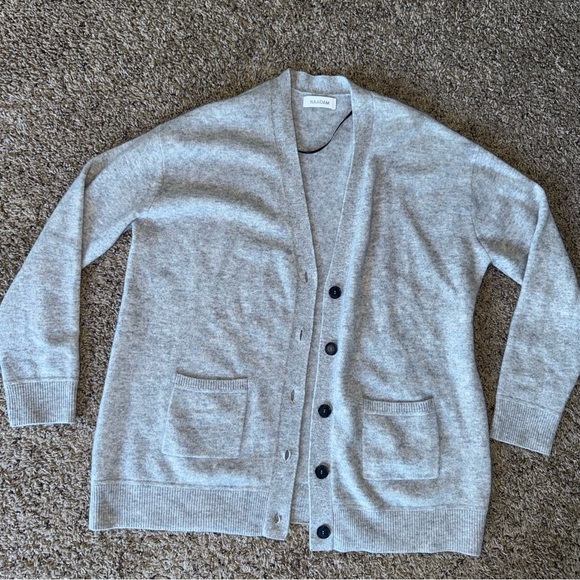 NAADAM Sweaters - NAADAM Signature Cashmere Cardigan Button up Gray Medium
